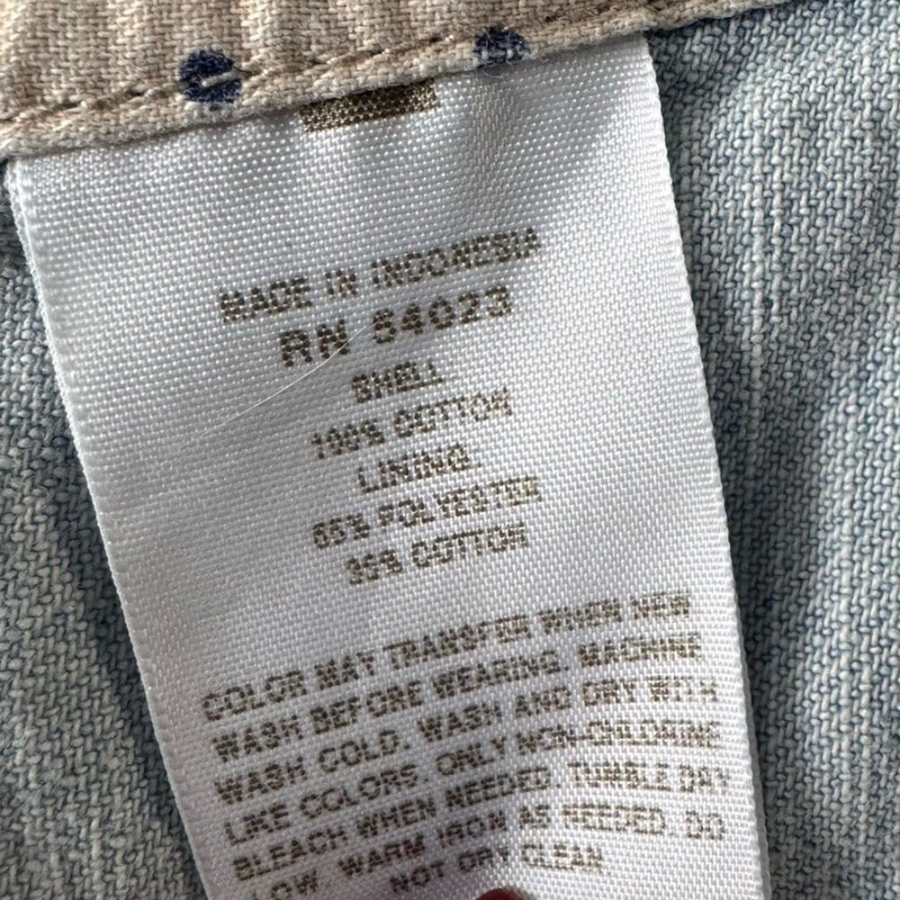 Gap 1969 Women's Sz L Denim Biker Jacket Asymmetrical Zip Beach Wash - Picture 7 of 11